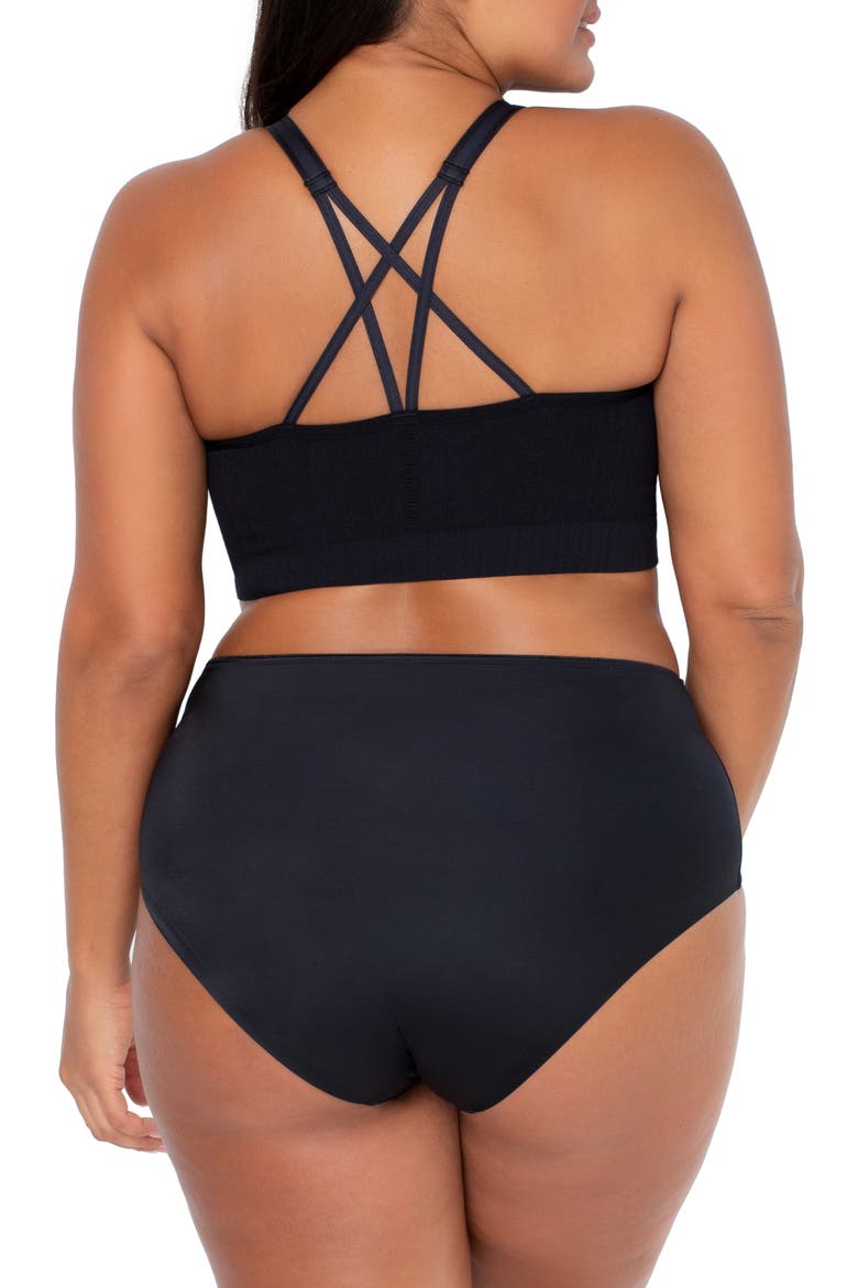 Smooth Seamless Comfort Wireless Bralette, Alternate, color, BLACK HUE