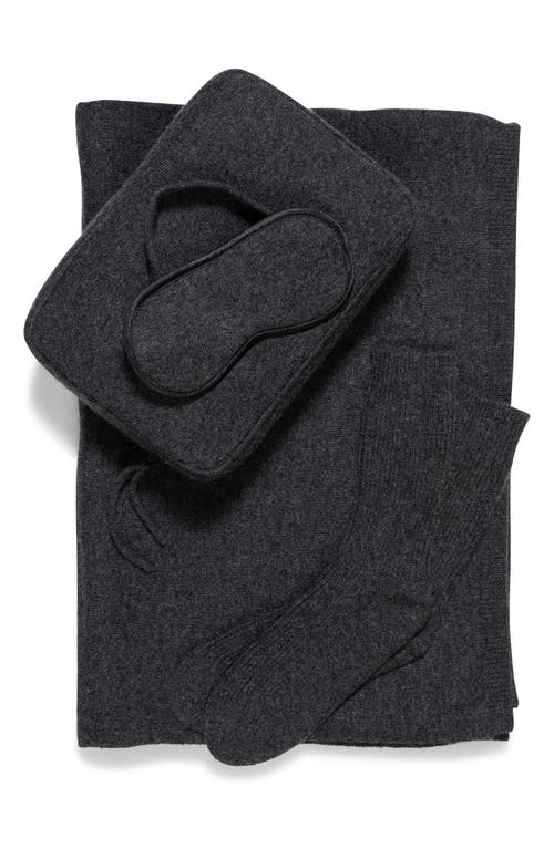 Sofia Cashmere 4-Piece Travel Set in Charcoal  product