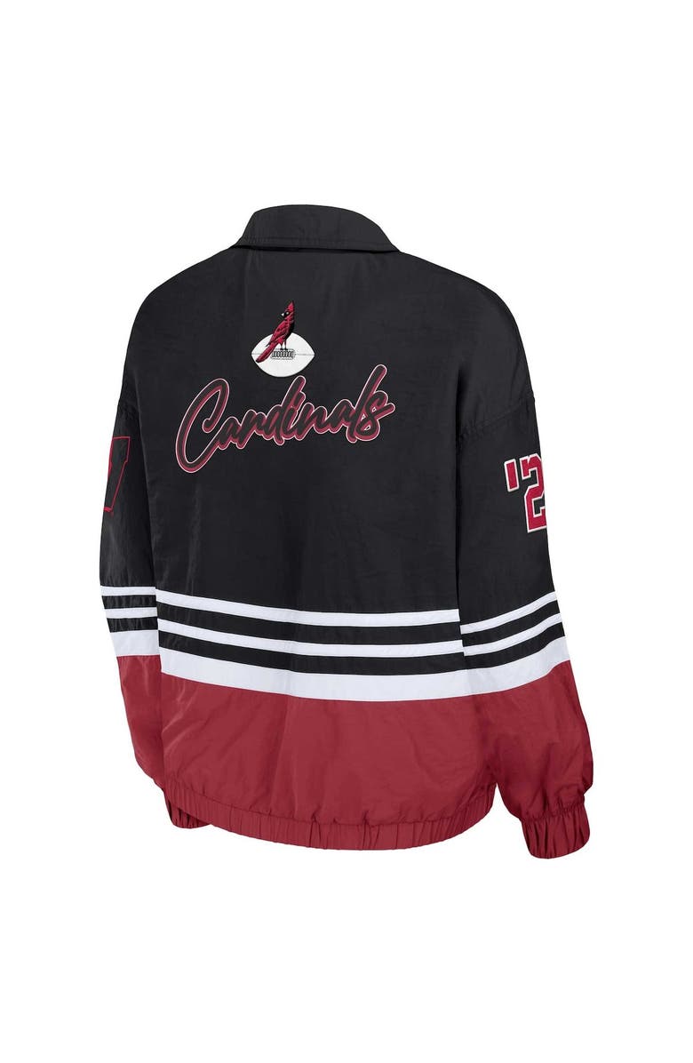 WEAR by Erin Andrews Women's WEAR by Erin Andrews Black Arizona Cardinals Vintage Throwback Windbreaker Full-Zip Jacket, Alternate, color, Black