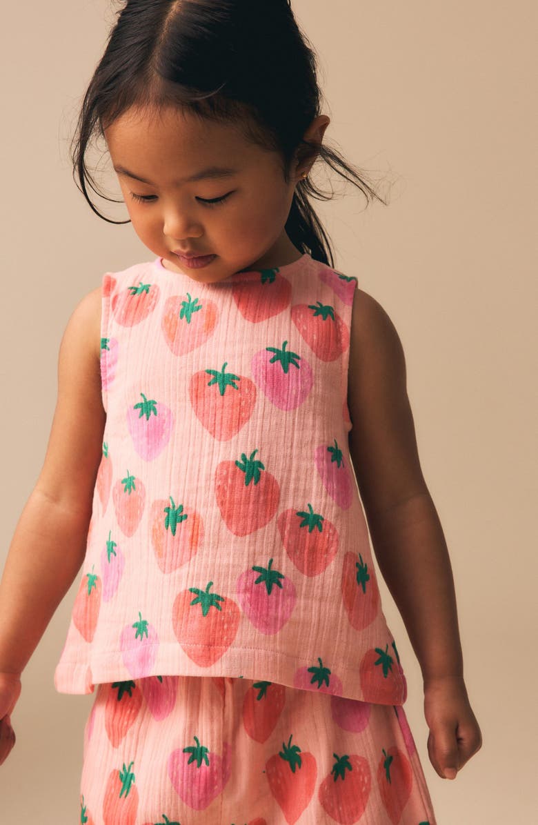 NEXT Kids' Strawberry Tank & Pants Set, Alternate, color, Pink