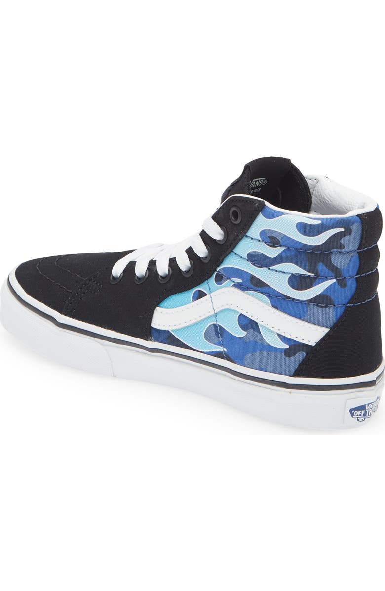 Vans Sk8-Hi Camo Flame High Top Sneaker, Alternate, color,