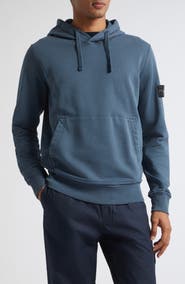 Stone Island Logo Patch Cotton Hoodie