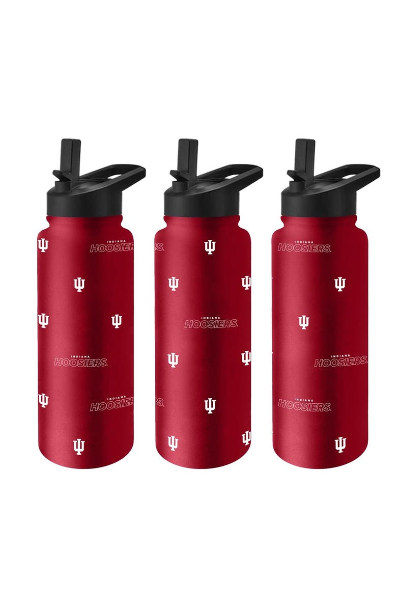 LOGO BRANDS Indiana Hoosiers 34oz. Steep and Repeat Quencher Bottle, Main, color, Cardinal