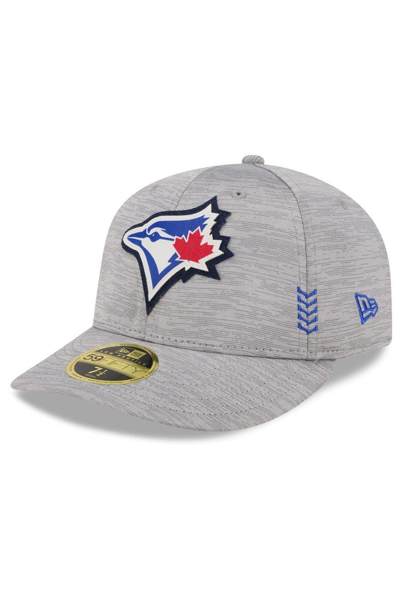 Men's New Era  Gray Toronto Blue Jays 2024 Clubhouse Low Profile 59FIFTY Fitted Hat, Alternate, color, Heather Gray