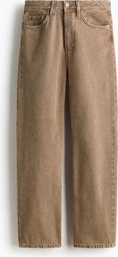 H&M Straight High Waist Ankle Jeans