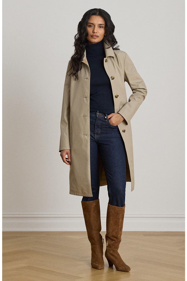 Reversible Balmacaan Raincoat, Alternate, color, MINICHECK