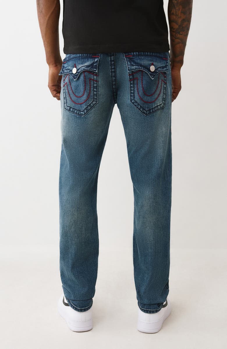 True Religion Gono Big T Flap Pocket Slim Leg Jeans, Alternate, color, Light Autumn Walk Wash