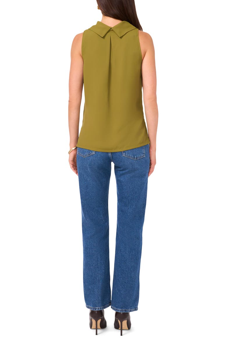 Cowl Neck Sleeveless Blouse, Alternate, color, OLIVE MOSS
