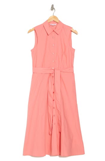 Shop Calvin Klein Sleeveless A-line Midi Shirtdress