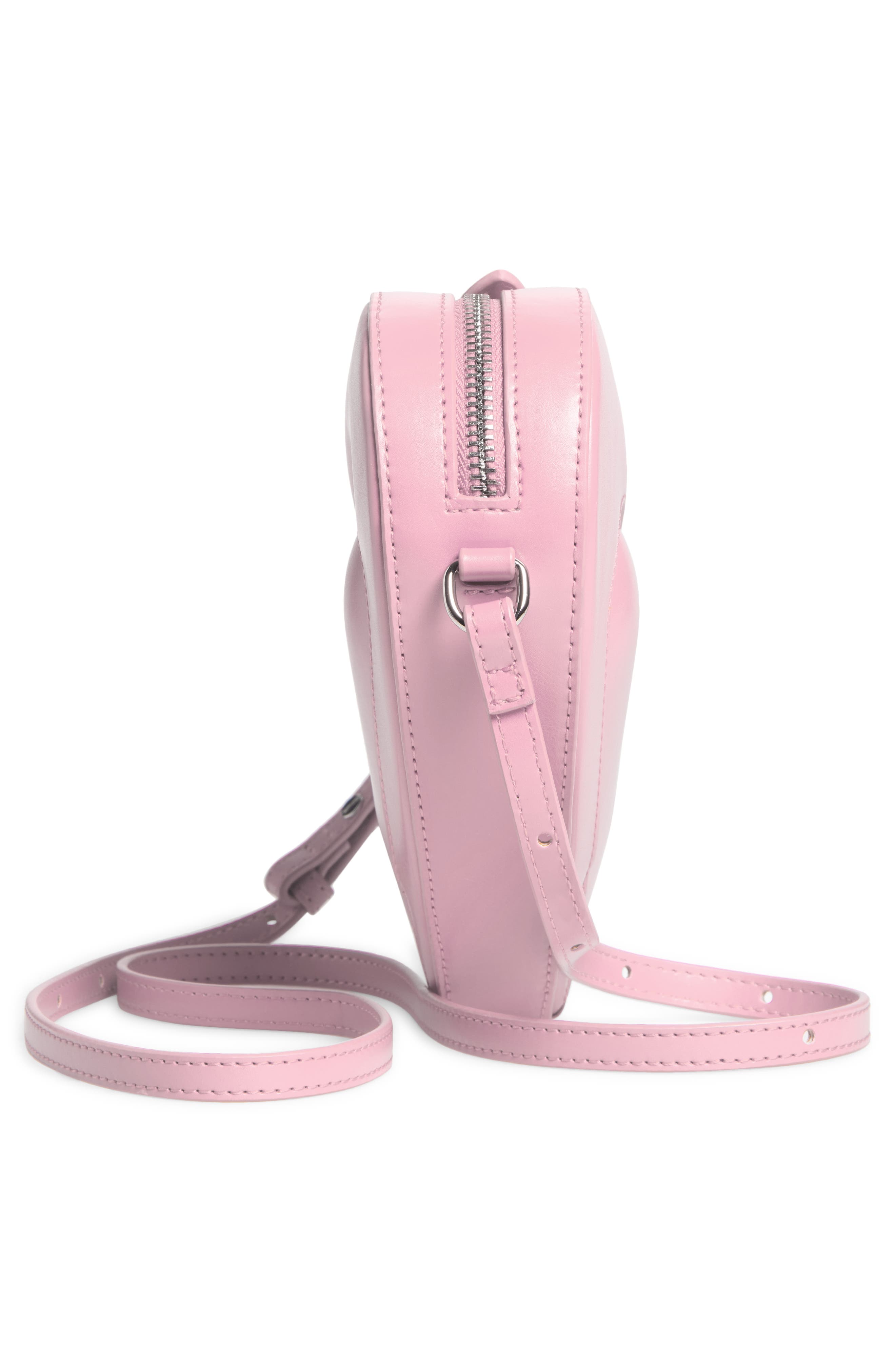 JW PEI Francisca Faux Leather Heart Crossbody Bag, Alternate, color, Pink