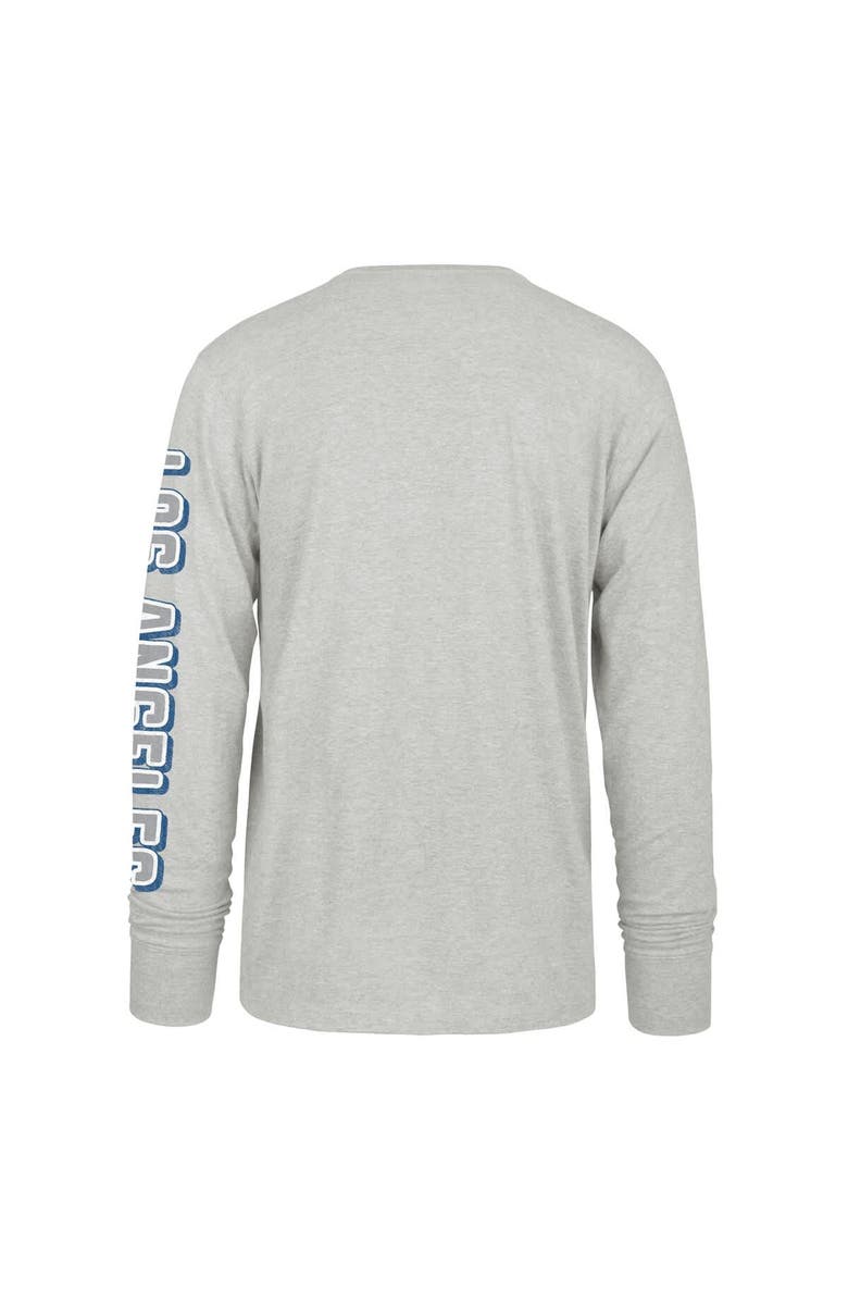 '47 Men's '47 Gray Los Angeles Dodgers Big & Tall Distressed Franklin Long Sleeve T-Shirt, Alternate, color, Gray