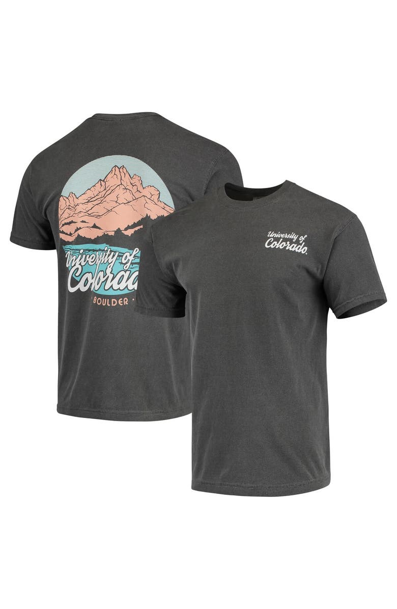 IMAGE ONE Men's Charcoal Colorado Buffaloes Script Local Comfort Color T-Shirt, Main, color, Charcoal