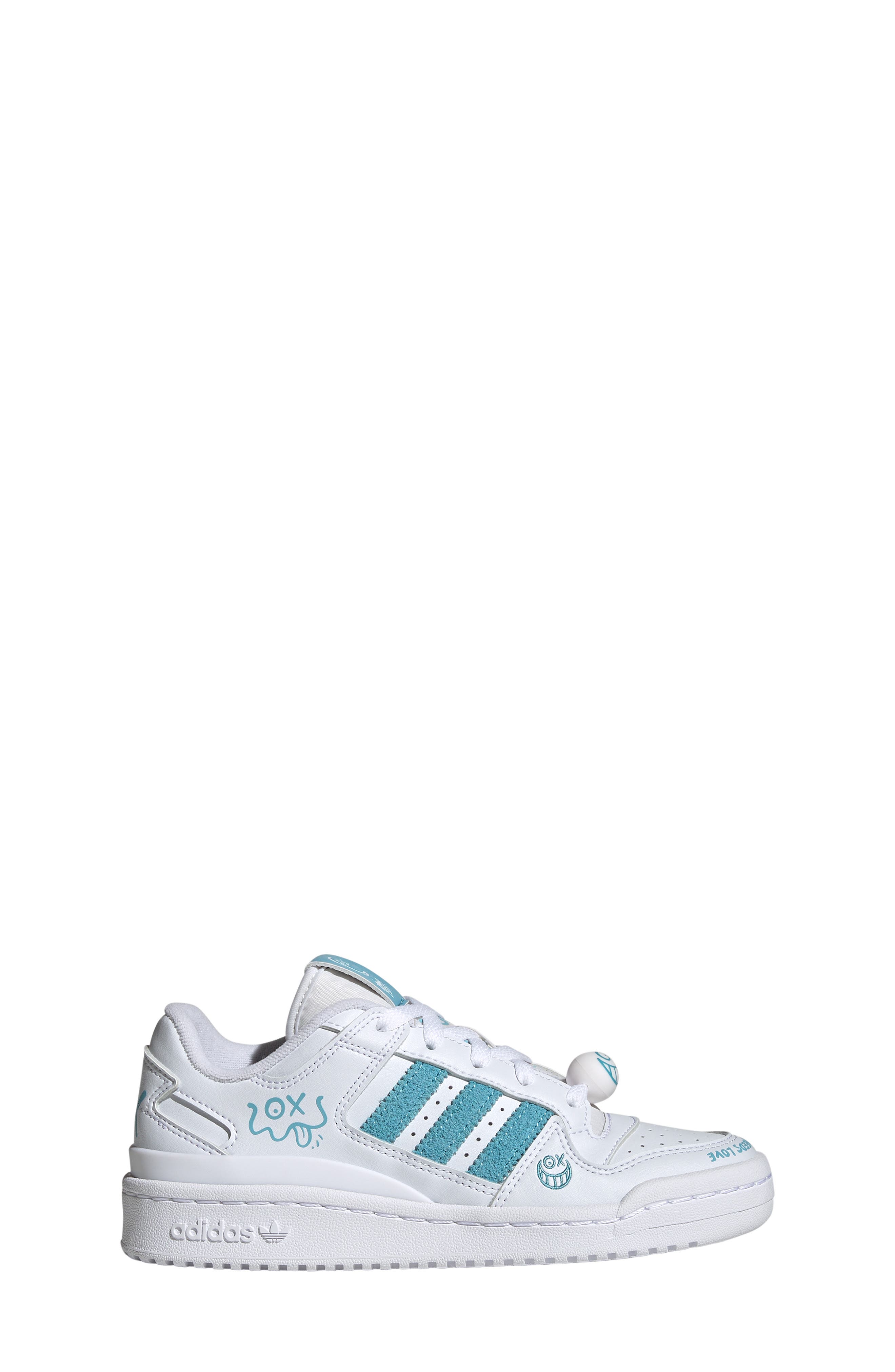 adidas x André Saraiva Kids' Forum Low Sneaker, Main, color, 