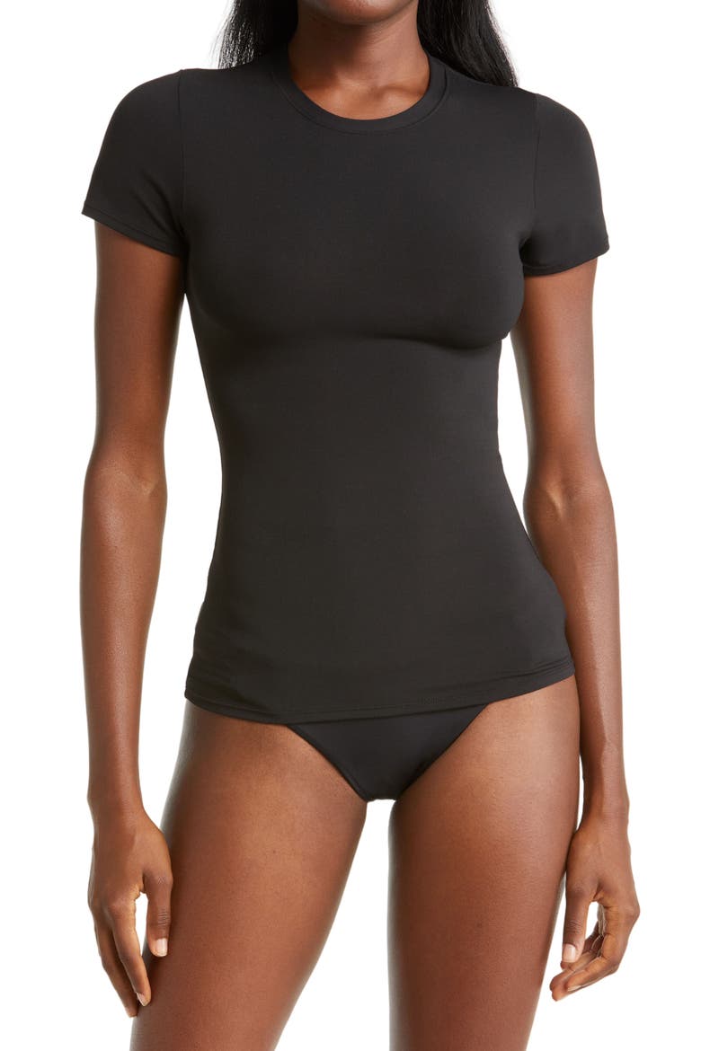 Ava Rashguard T-Shirt, Main, color, BLACK