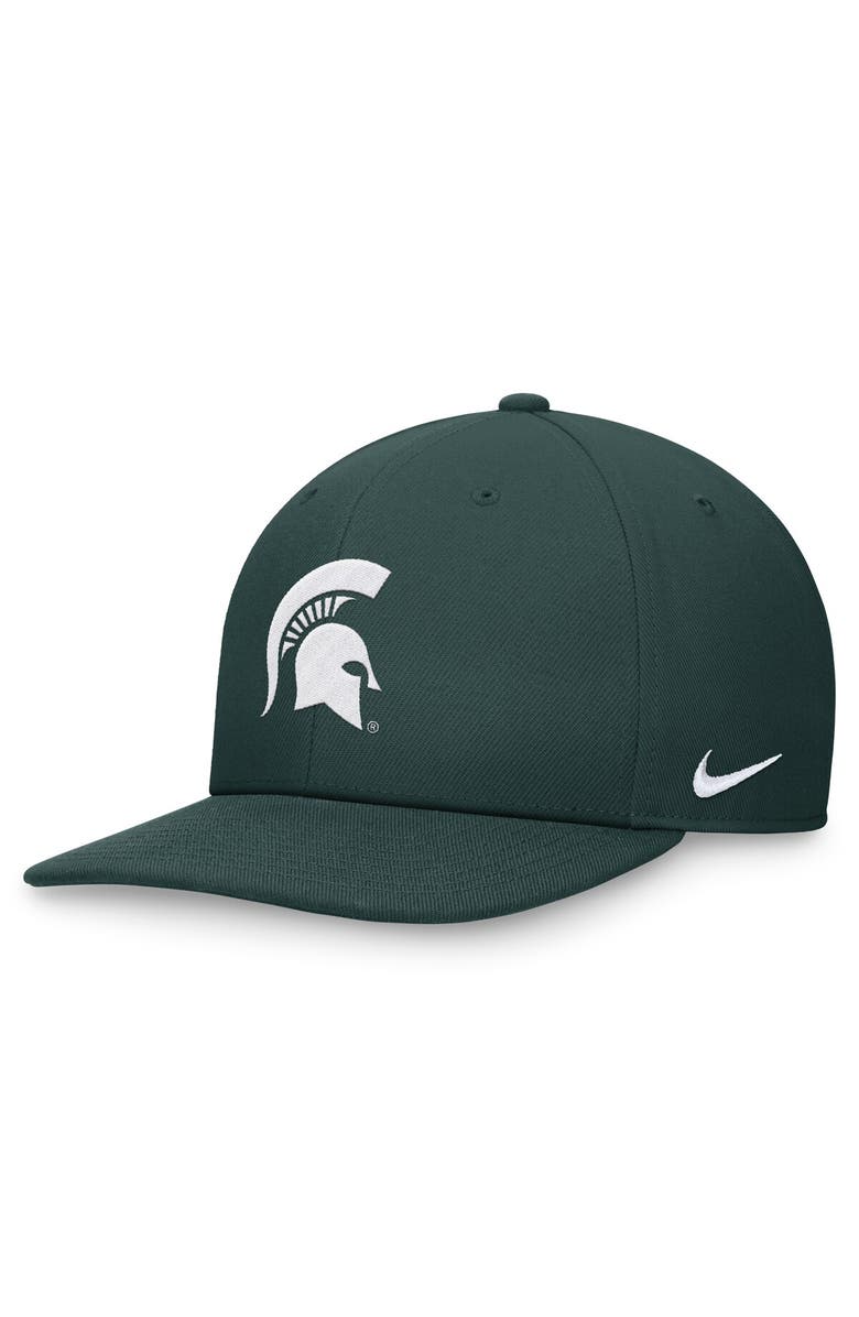 Nike Men's Nike Green Michigan State Spartans On-Field Pro Bill Snapback Hat, Main, color, 