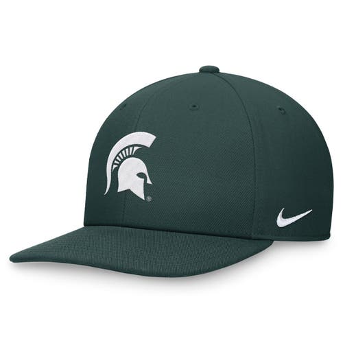 Nike Green Michigan State Spartans On-field Pro Bill Snapback Hat In Green