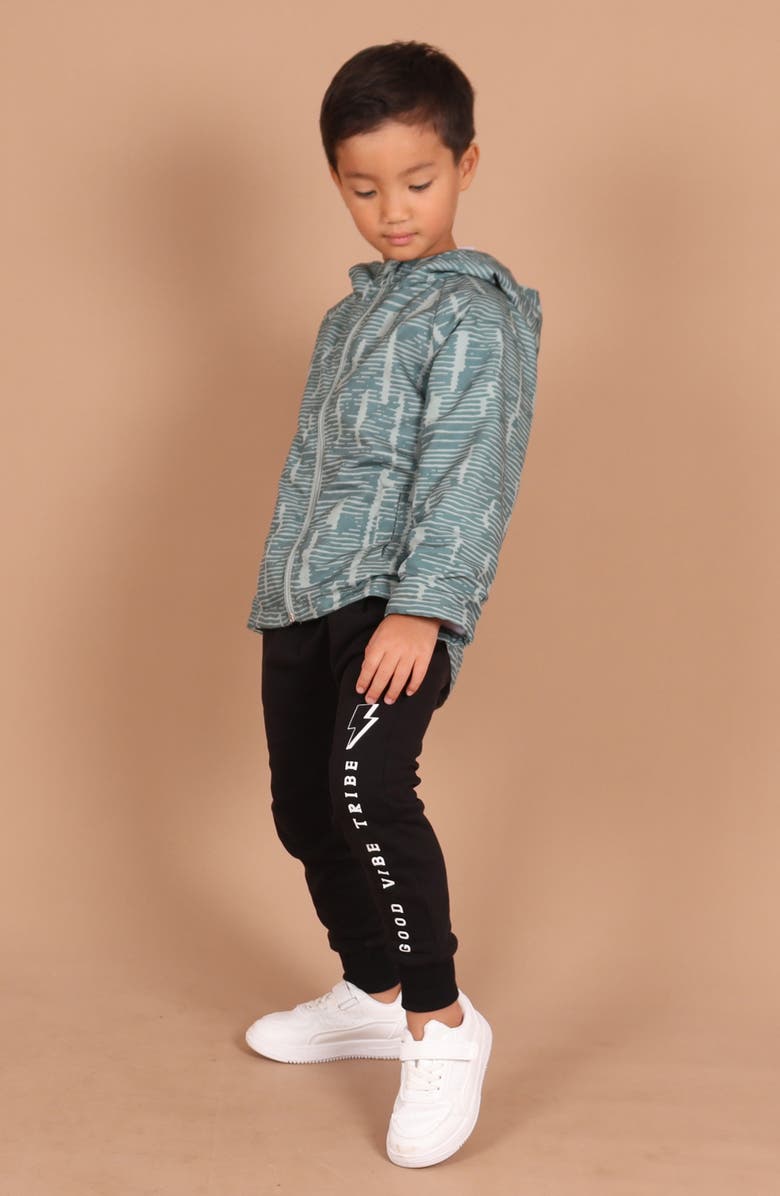 TINY TRIBE Kids' Good Vibe Joggers, Alternate, color, Black