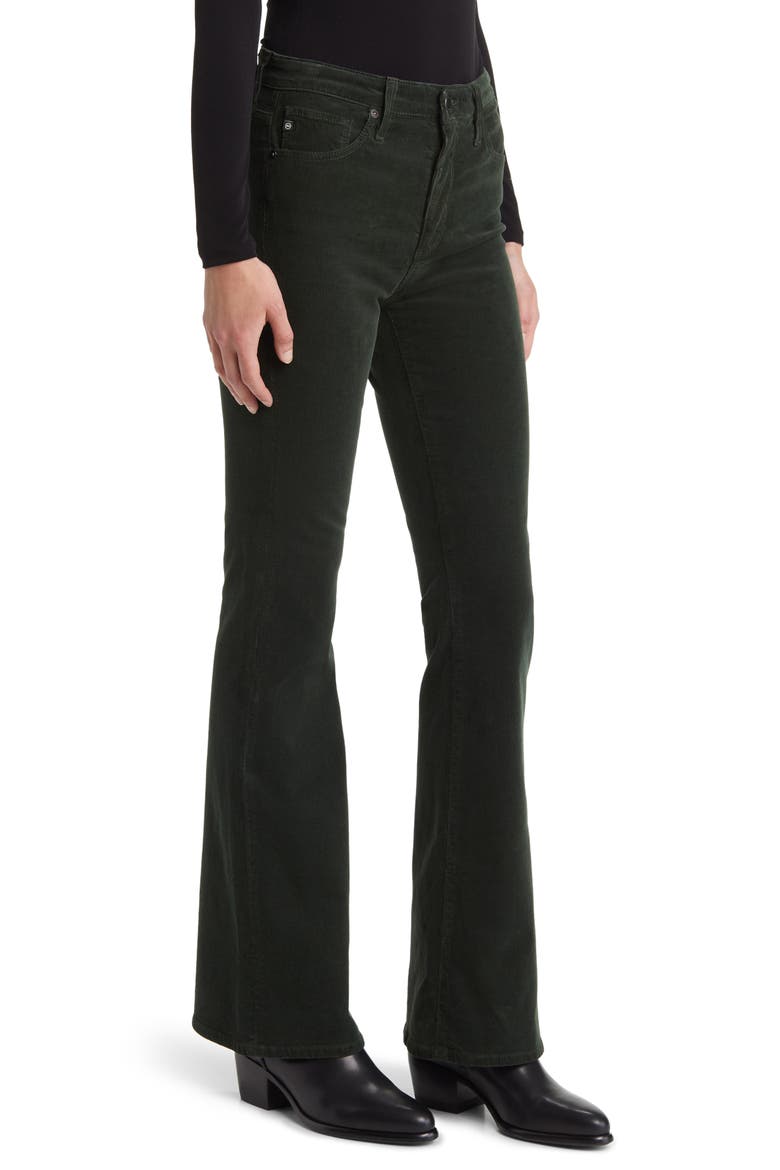 Farrah High Waist Stretch Corduroy Bootcut Pants, Alternate, color, HIDDEN PINE