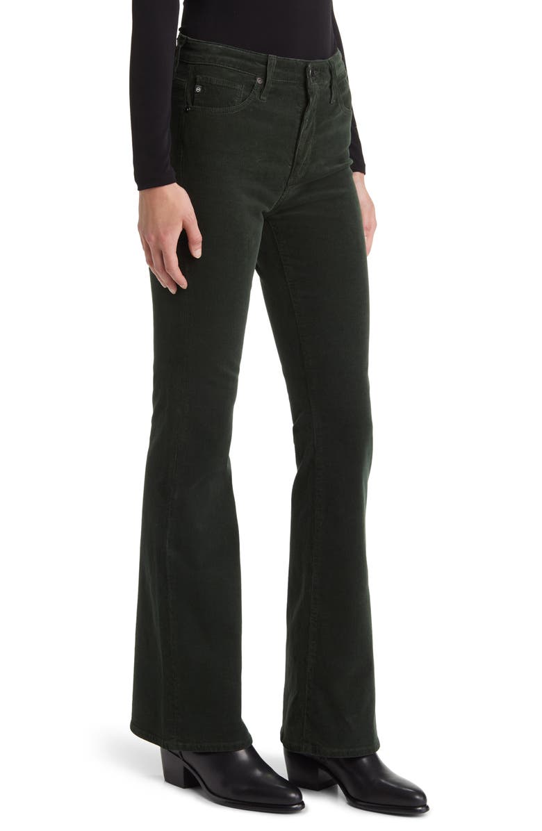AG Farrah High Waist Stretch Corduroy Bootcut Pants, Alternate, color, Hidden Pine