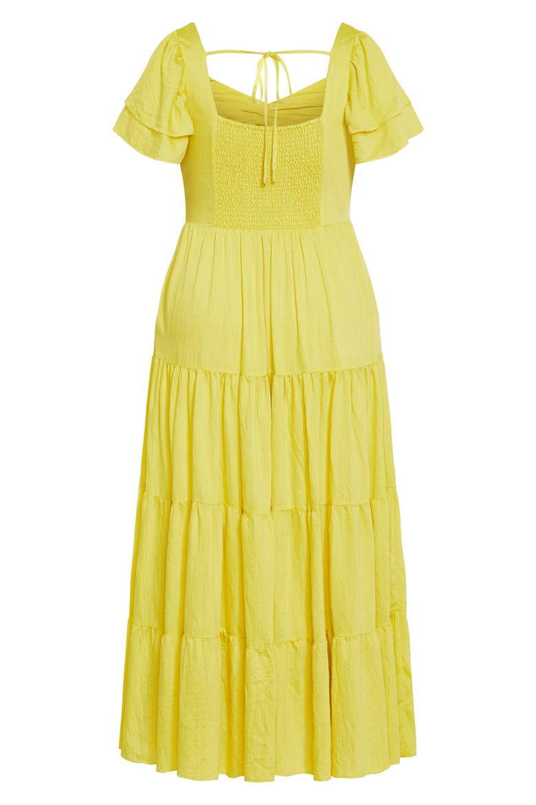 Ariella Tiered Dress, Alternate, color, LIME