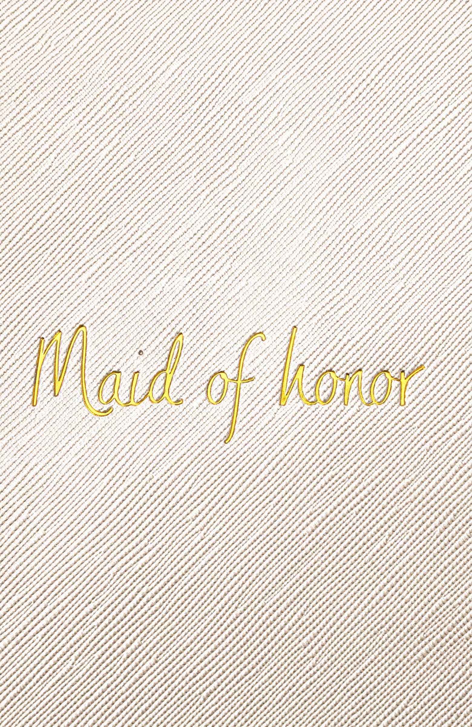 Bridal Perfect Pouch, Alternate, color, Gold