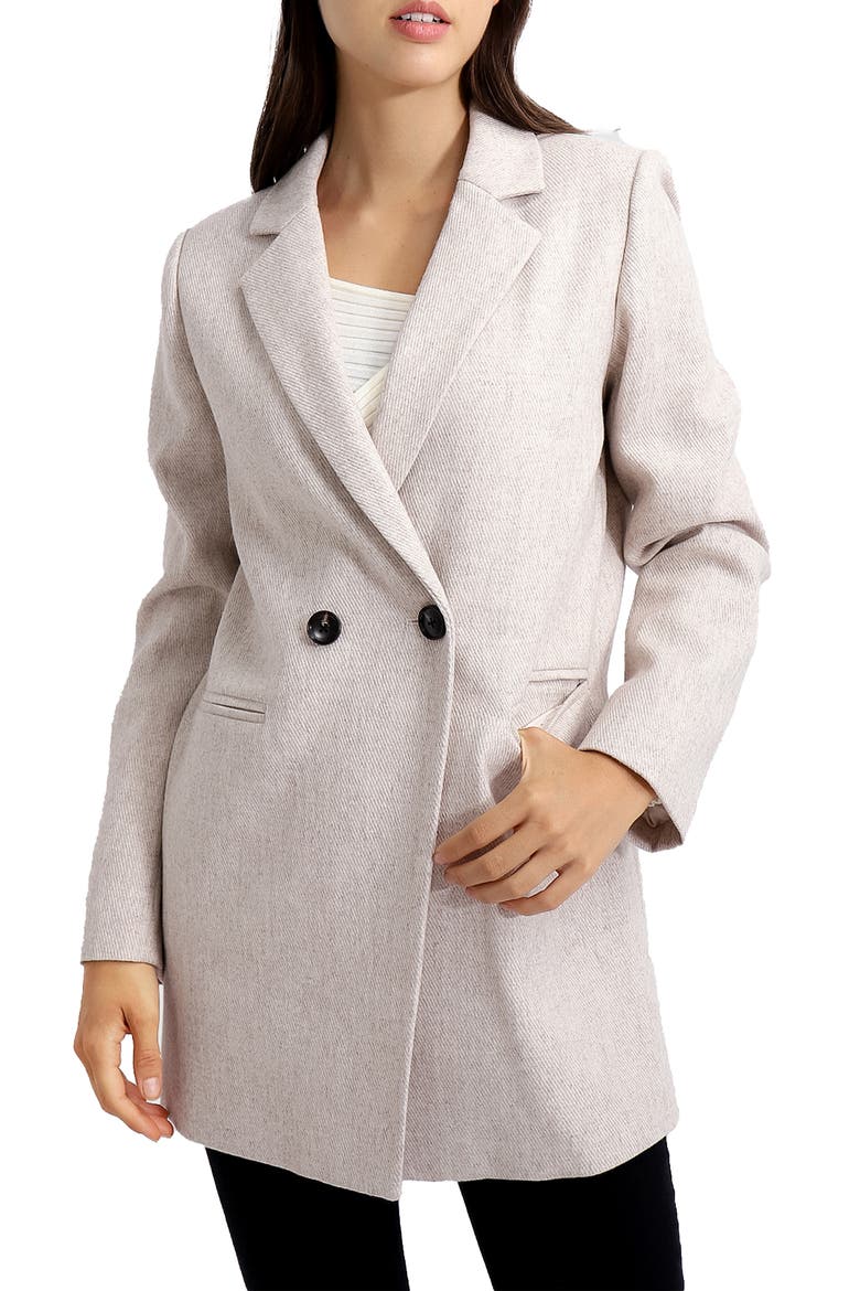 Kensington Oversize Wool Blend Coat, Main, color, NATURAL