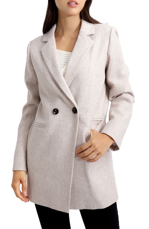 Belle & Bloom Kensington Oversize Wool Blend Coat In Natural