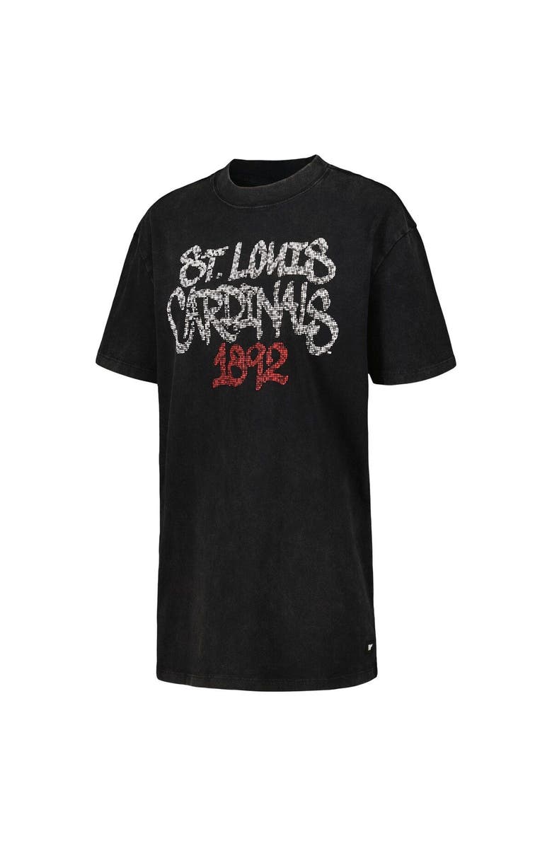 THE WILD COLLECTIVE Women's The Wild Collective Black St. Louis Cardinals T-Shirt Dress, Alternate, color, Black