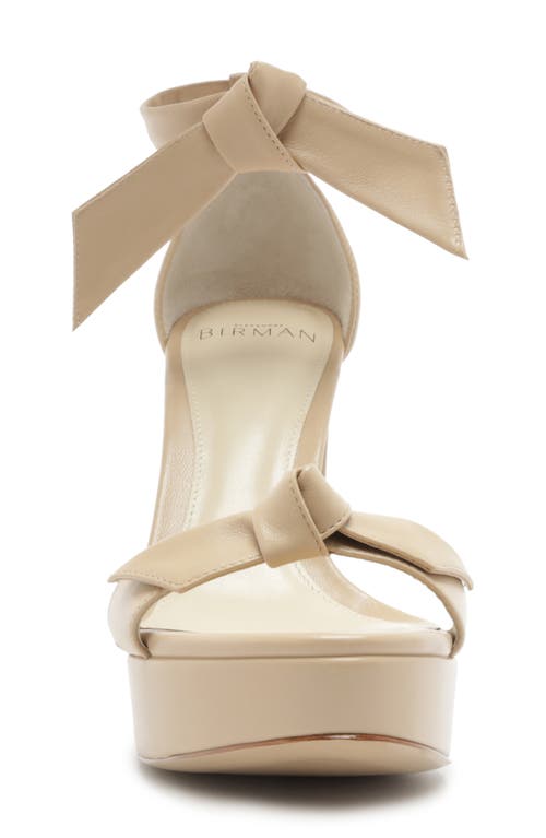Alexandre Birman Mabeleh Ankle Strap Platform Sandal In Sand