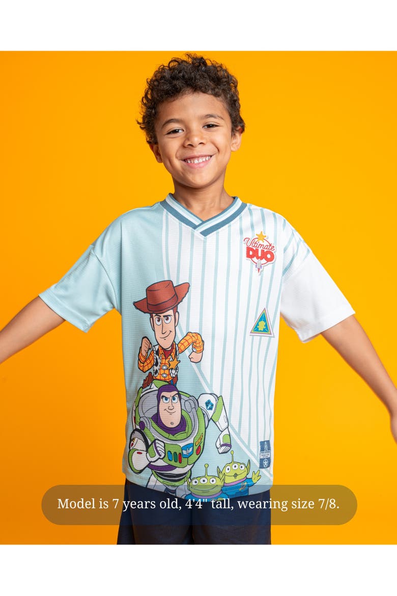 Pixar T-Shirt, Alternate, color, Light Blue Woody Buzz
