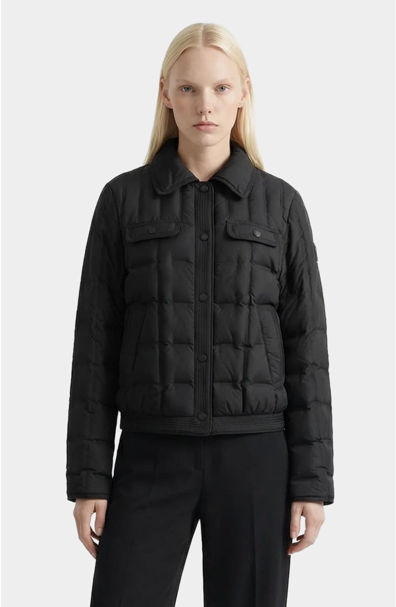 Rudsak Seoul Quilted Down Shirt Jacket, Main, color, Black