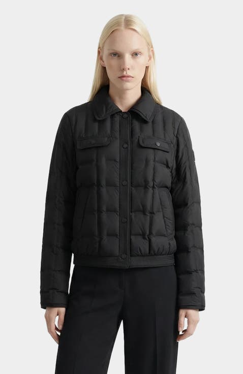 Seoul Quilted Down Shirt Jacket