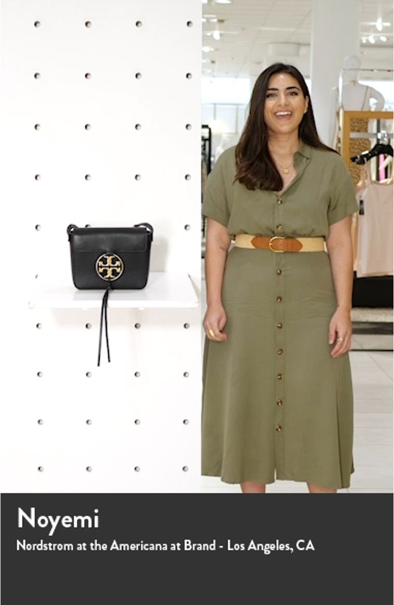 Miller Metal Logo Leather Flap Crossbody Bag, sales video thumbnail