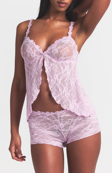 Stretch Lace Babydoll Top (Regular & Plus)