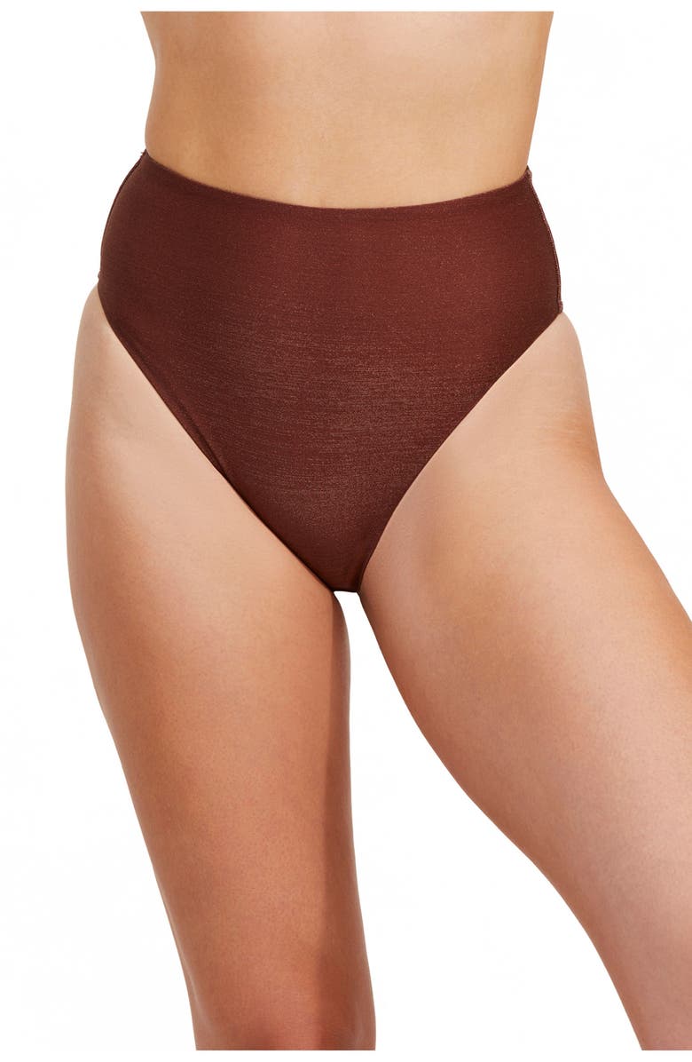 Luma Gottex High End High Waist Swim Bottom, Main, color, Bronze