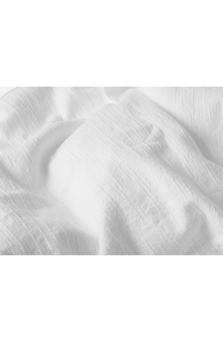 Coyuchi Toro Canyon Organic Cotton Duvet Cover, Alternate, color, Alpine White