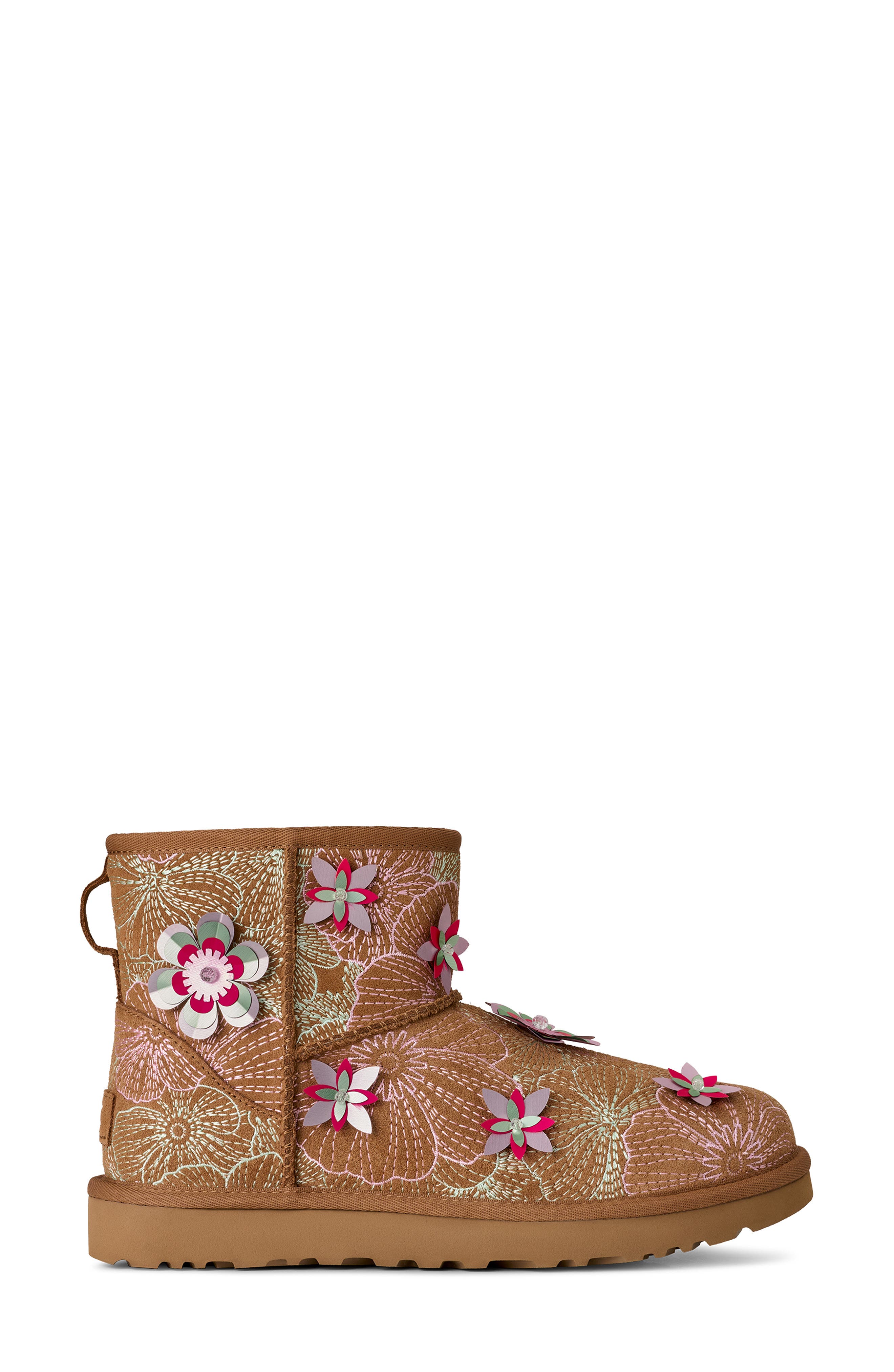 UGG<sup>®</sup> Classic Mini Meadow Boot, Alternate, color, Chestnut