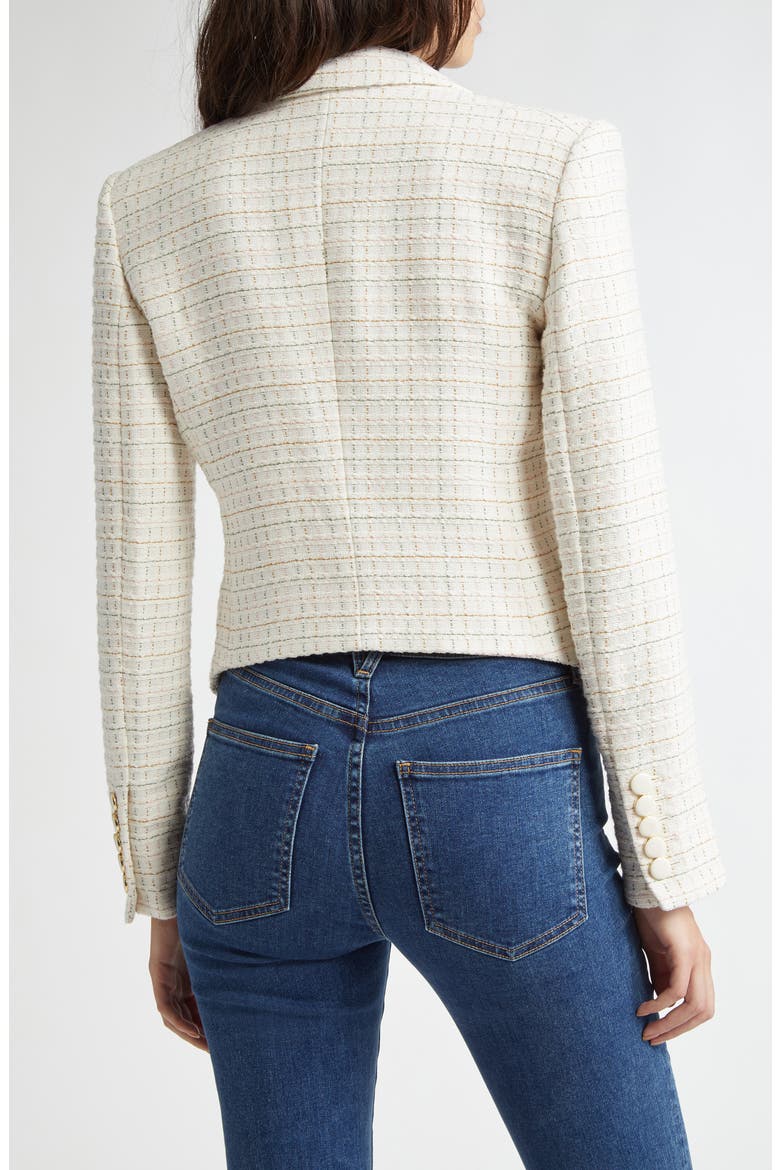 Diego Double Breasted Jacket, Alternate, color, IVORY MULTI