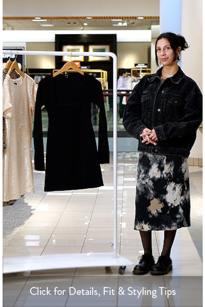 Long Sleeve Square Neck Minidress video