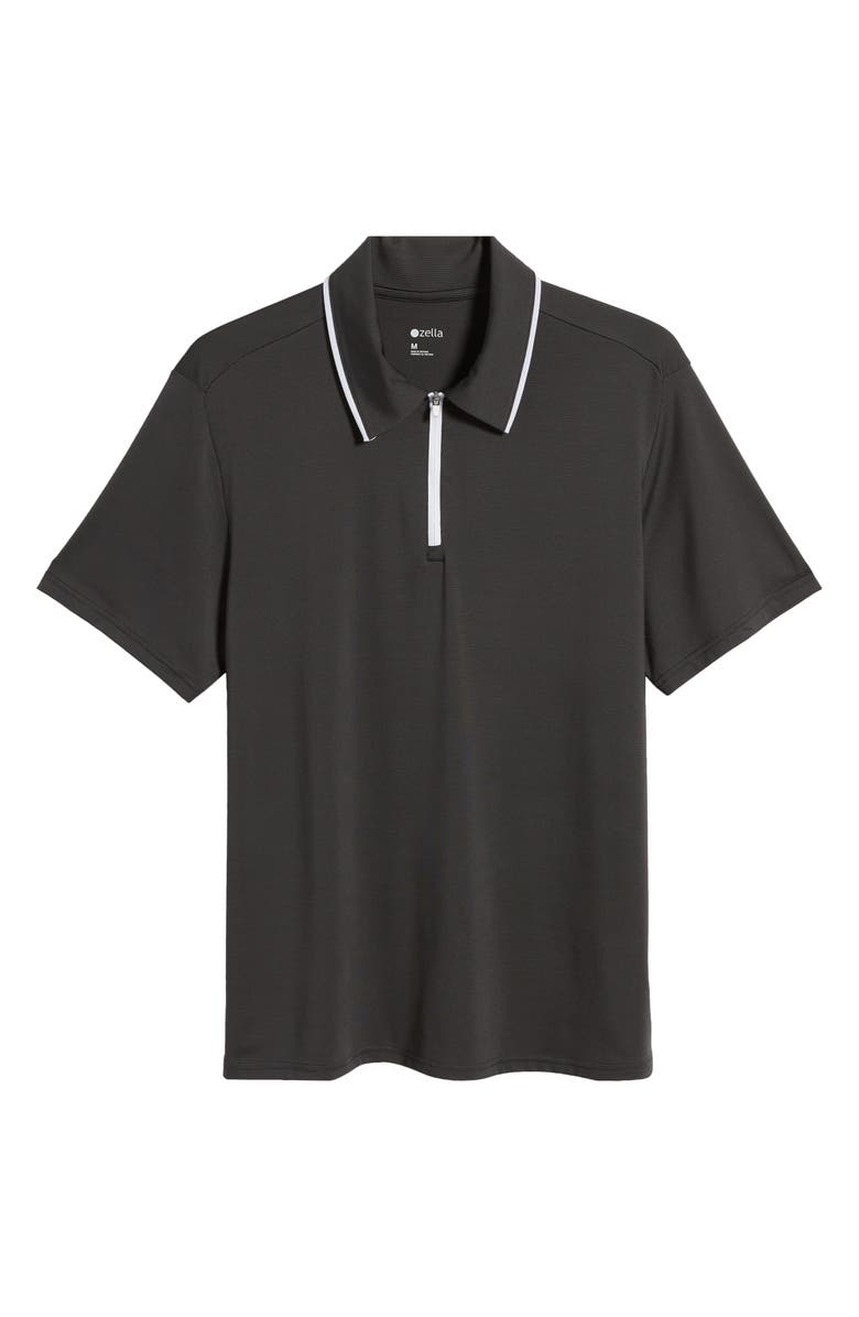 Zella Tipped Stripe Polo Shirt, Alternate, color,