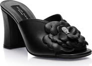 PHILIPP PLEIN Leather Platform Sandals Flower Women