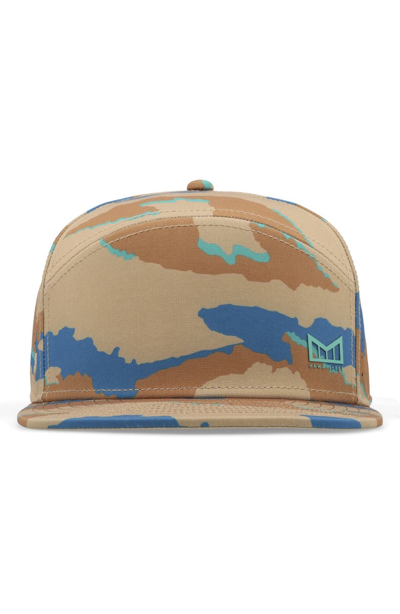 Melin Trenches Islands Camo Hydro Snapback Cap, Alternate, color, 