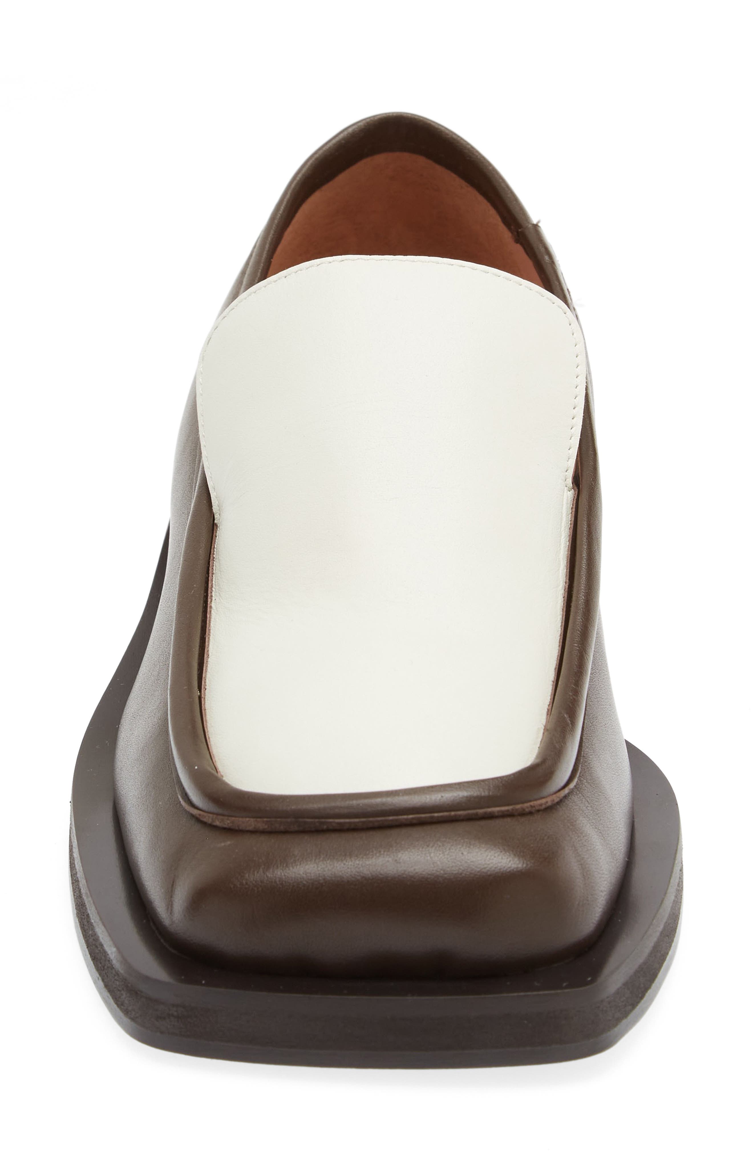 GIA BORGHINI Rosie Two-Tone Square Toe Loafer, Alternate, color, 