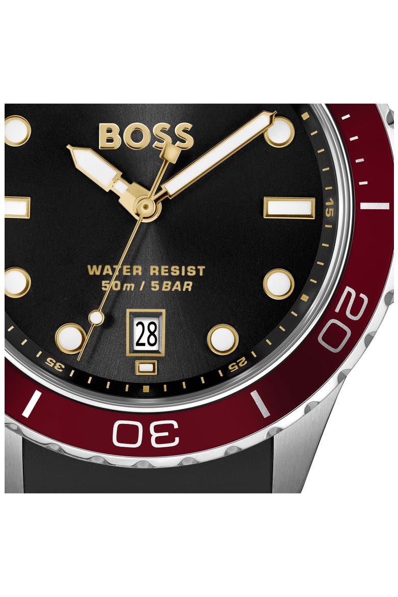 Troper Sport Watch, 42mm, Alternate, color, BLACK