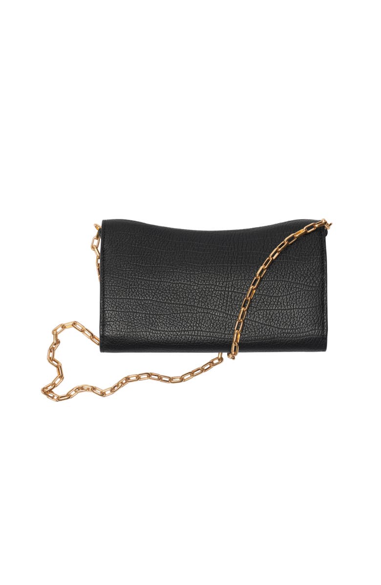 Burberry Rocking Horse Chain Strap Wallet, Alternate, color, Black