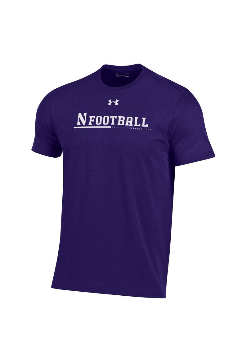 Men's Under Armour Purple Northwestern Wildcats 2022 Sideline Football Performance Cotton T-Shirt, Alternate, color, Purple