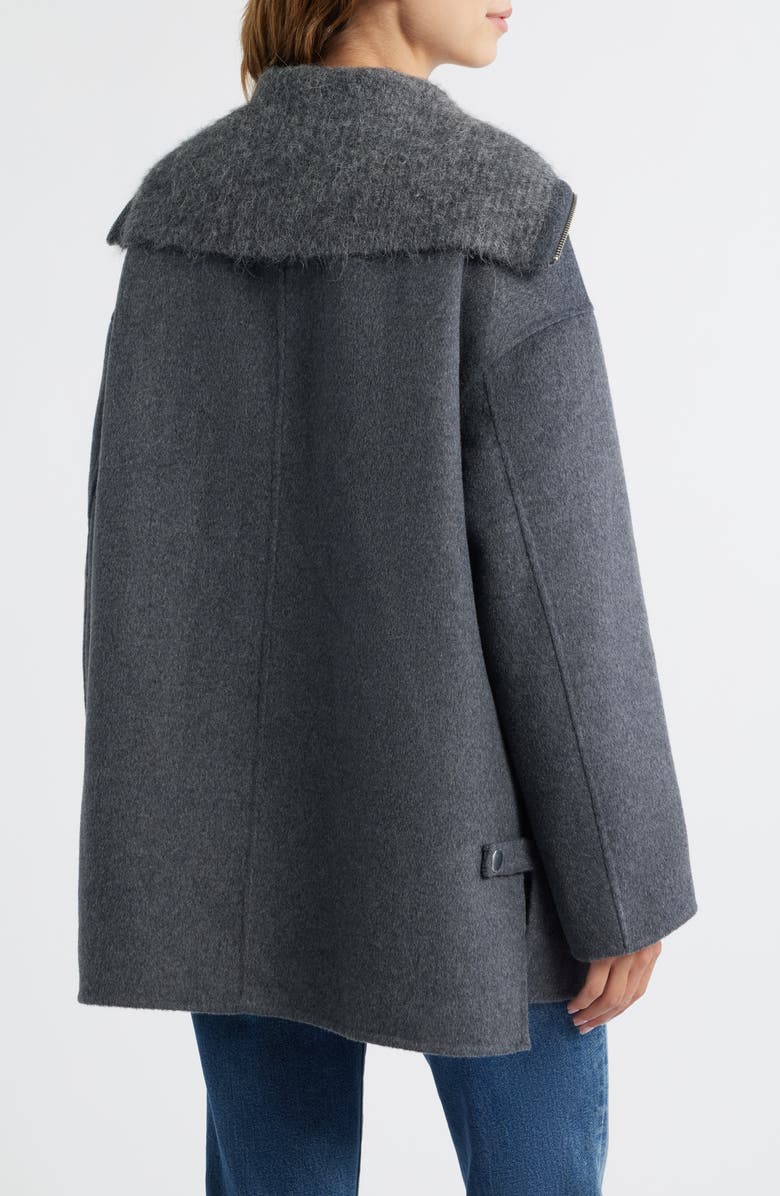 Rails Silves Wool Blend Oversize Jacket, Alternate, color, Charcoal