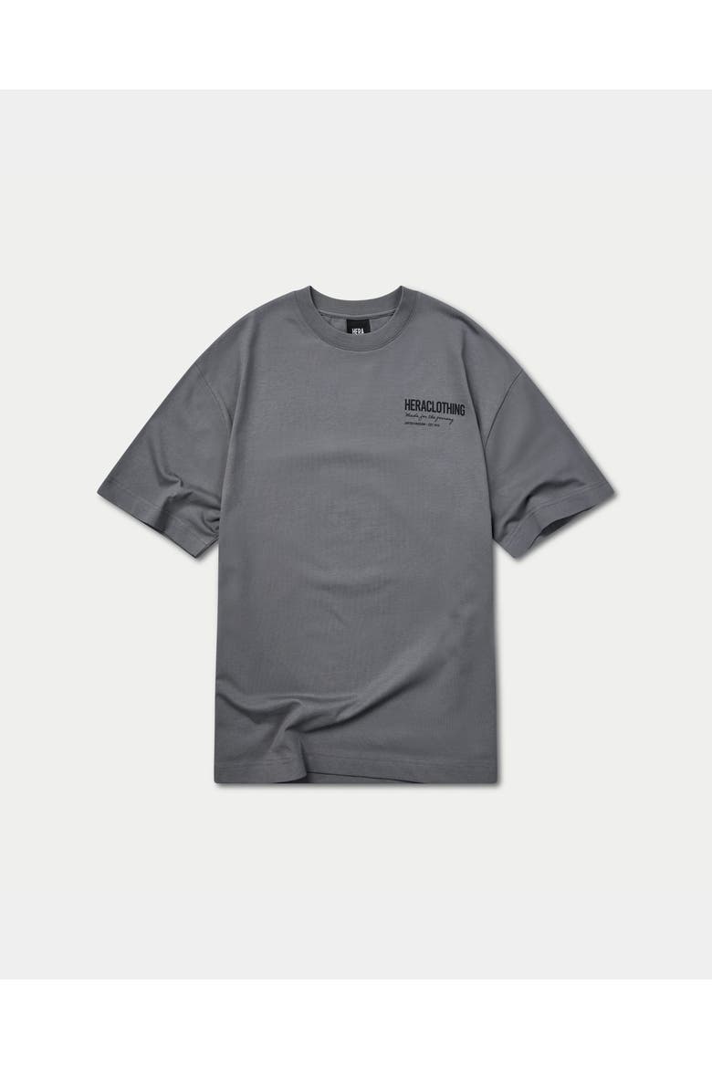Club '15 Short Sleeve Oversized T-Shirt, Alternate, color, Charcoal