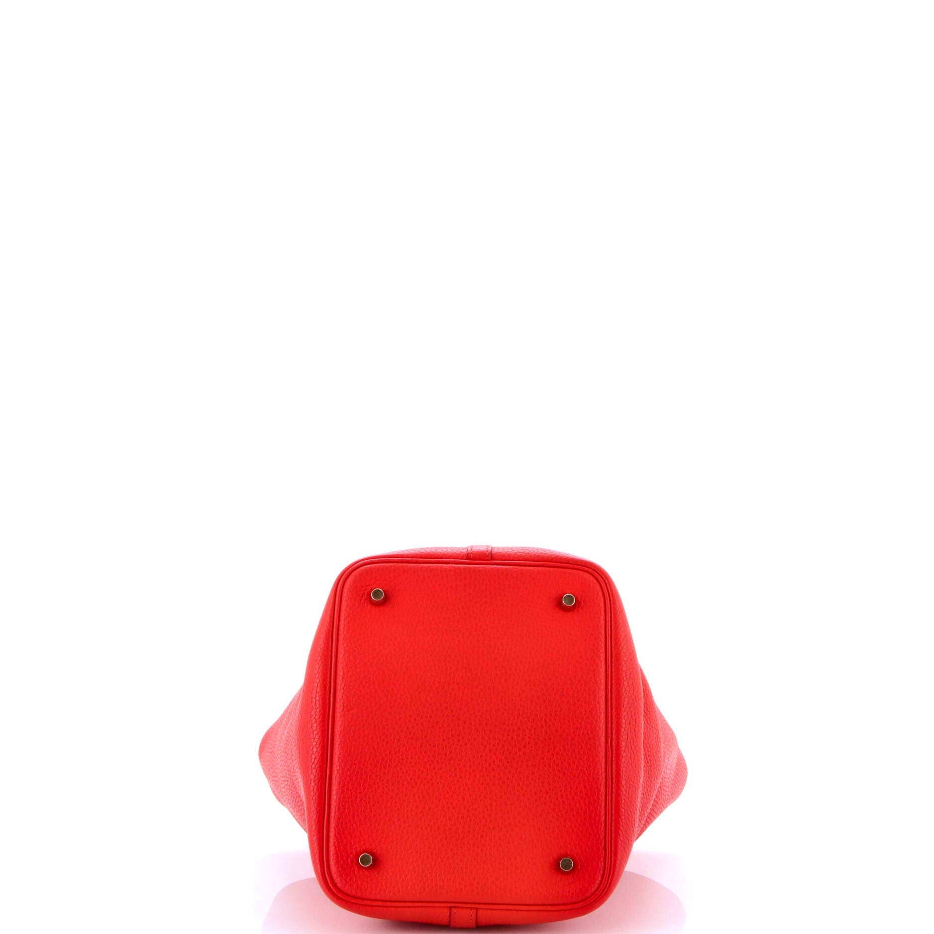 Pre-Owned Hermes Picotin Lock Bag Clemence MM, Alternate, color, Rouge De Coeur