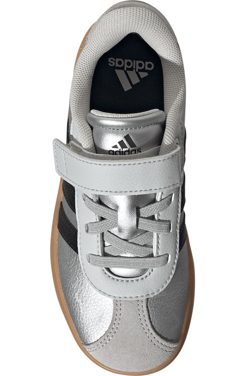 adidas Kids' VL Court 3.0 Sneaker, Alternate, color, Silver / Core Black/ Grey